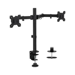 Mount-lt! Adjustable Full Motion Monitor Arm Mount, Up to 32" Monitor, Black (MI-2752L)