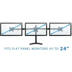 Mount-lt! Adjustable Triple Monitor Stand, Up to 27