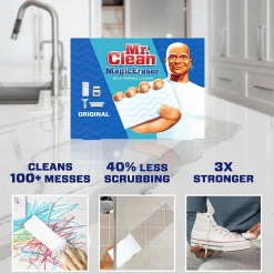 Mr. Clean Magic Eraser Original Scrubber, White, 10 Pads/Pack (32333/69516)
