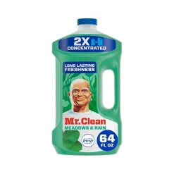 Mr. Clean Multi-Surface Cleaner, Febreze Meadows & Rain Scent, 64 Fl. Oz., 4/Carton (10725)
