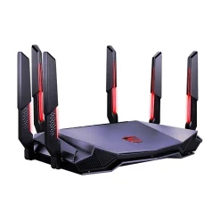 MSI RadiX AXE6600 AX6600 Tri Band MU-MIMO WiFi 6E Gaming Router, Black/Red (RADIXAXE6600)