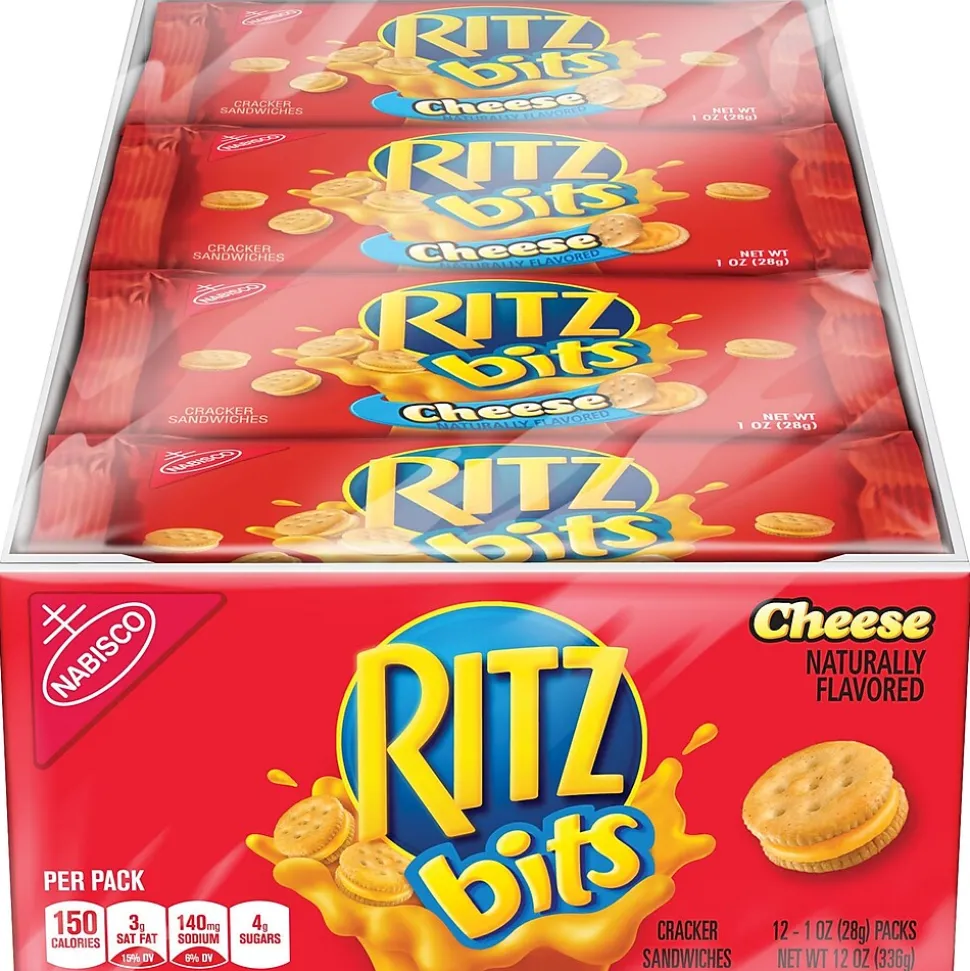 Nabisco Ritz Bits Cheese Cracker Sandwiches, 1 oz, 12/Pack (GEN00091)