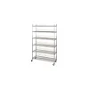 Nahanco 6-Shelf Heavy Duty Utility Rack, 48"W, Chrome (EL8162)
