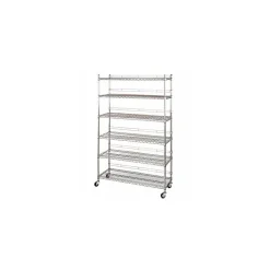 Nahanco 6-Shelf Heavy Duty Utility Rack, 48"W, Chrome (EL8162)