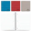 National Brand Kolor Kraft 1-Subject Notebooks, 8.86" x 11", College Ruled, 80 Sheets, Each (RED33709)