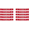 National Marker TexWalk® Floor Decal, "Please Wait Here," 2.25" x 20", Red/White, 10 (WFS80TX10)