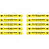 National Marker Walk-On™ Floor Decal, "Please Wait Here," 2.25" x 20", Yellow/Black, 10 (WFS8110)