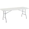 National Public Seating BT3000 Series 6' x 30" Plastic Folding Table, Speckled Gray (BT3072)