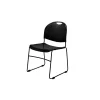 National Public Seating Commercialine 850 Series Ultra Compact Stack Chair, Black, 20 Pack (850-CL/20)