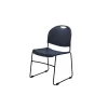 National Public Seating Commercialine 850 Series Ultra Compact Stack Chair, Blue, 40 Pack (855-CL/40)