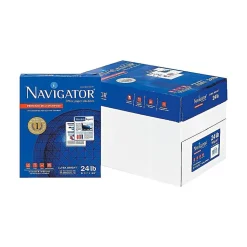 Navigator Premium 8.5" x 11" Multipurpose Paper, 24 lbs., 99 Brightness, 500/Ream, 10 Reams/Carton (NMP1124)