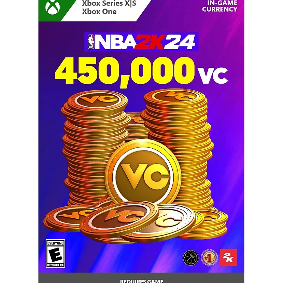 NBA 2K24: 450,000 VC, In-Game Digital Currency, Xbox Series X|S, Xbox One (Digital)