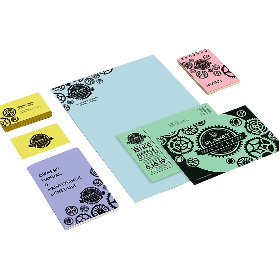 Neenah Paper Astrodesigns 65 lb. Cardstock Paper, 8.5" x 11", Pastel Assortment, 50 Sheets/Pack (91803)