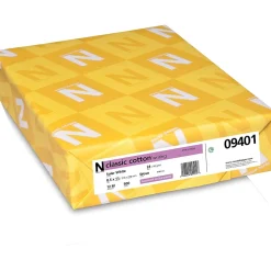 Neenah Paper Classic COTTON® 8 1/2" x 11" 24 lbs. Writing Wove Paper, Solar White, 500/Ream