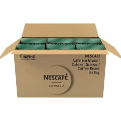 Nescafe Espresso Whole Bean Coffee, Medium Roast, 35.27 oz., 6/Carton (12338492)