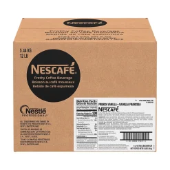 Nescafe French Vanilla Frothy Coffee Beverage Mix, Packet, 32 oz., 6/Carton (12025548)