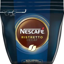 Nescafe Ristretto Decaf, Decaffeinated Soluble Coffee, .5 Lb (4 Bags)