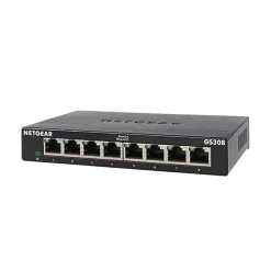 Netgear 300 Series 8-Port Gigabit Ethernet Unmanaged Switch, Black (GS308-300PAS)