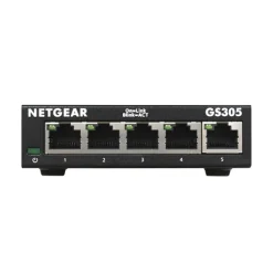 Netgear 300 Series 5-Port Gigabit Ethernet Unmanaged Switch, Black (GS305-300PAS)