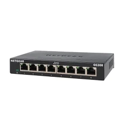 Netgear 300 Series 8-Port Gigabit Ethernet Unmanaged Switch, Black (GS308-300PAS)