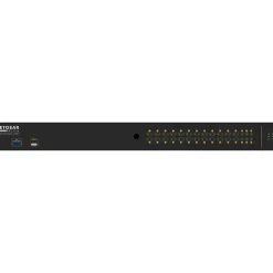 Netgear AV Line 26-Port Gigabit Ethernet Managed Switch, Black (GSM4230UP-100NAS)