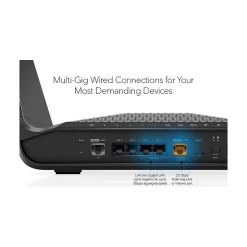 Netgear Nighthawk AXE7800 7800Mbps Tri-Band MU-MIMO 6E Router, Black (RAXE300-100NAS)
