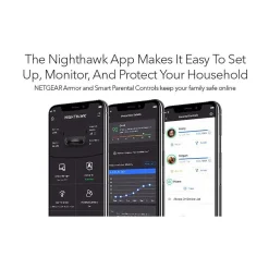 Netgear Nighthawk AXE7800 7800Mbps Tri-Band MU-MIMO 6E Router, Black (RAXE300-100NAS)