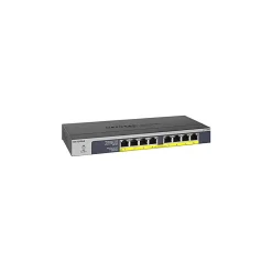 Netgear 8-Port Gigabit Ethernet Unmanaged Switch, Black/Gray (GS108PP-100NAS)