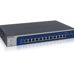 Netgear 12-Port Gigabit Ethernet Managed Switch, Blue/Gray (XS512EM-100NAS)