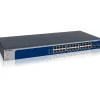 Netgear 24-Port Gigabit Ethernet Managed Switch, Blue/Gray (XS724EM-100NAS)