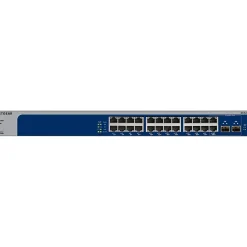 Netgear 24-Port Gigabit Ethernet Managed Switch, Blue/Gray (XS724EM-100NAS)