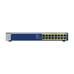 Netgear 16-Port Gigabit Ethernet Unmanaged Switch, 10/100/1000 Mbps, Black (GS516PP-100NAS)