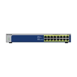 Netgear 16-Port Gigabit Ethernet Unmanaged Switch, 10/100/1000 Mbps, Black (GS516PP-100NAS)