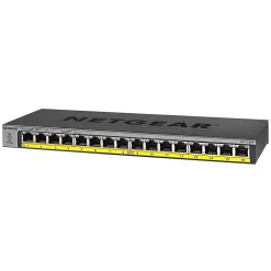 NETGEAR 16-Port PoE/PoE+ Gigabit Ethernet Unmanaged Switch (GS116LP-100NAS)