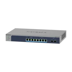 Netgear Pro 10-Port Gigabit Ethernet Smart Switch, Gray/Blue (MS510TXUP-100NAS)