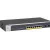 Netgear Smart 8-Port Gigabit Ethernet Smart Switch, Grey (GS510TPP-100NAS)