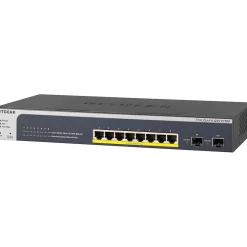 Netgear Smart 8-Port Gigabit Ethernet Smart Switch, Grey (GS510TPP-100NAS)