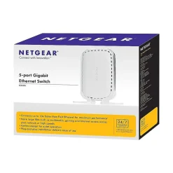Netgear SOHO 5-Port Gigabit Ethernet Unmanaged Switch, White (GS605NA)
