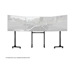 Next Level Racing Adjustable Triple Stand, Up to 65" Monitor, Matte Black (NLR-A010)