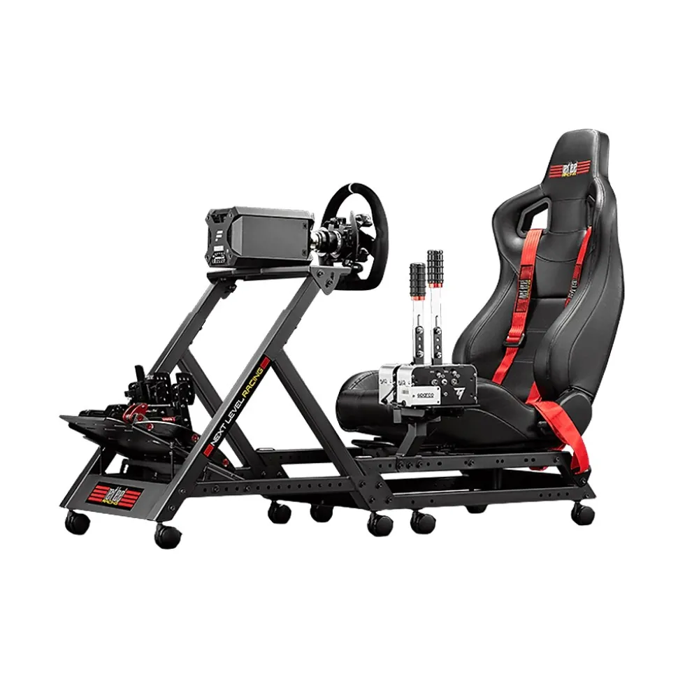 Next Level Racing GTtrack NLR-S009 Racing Simulator Cockpit, Black