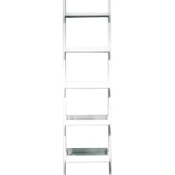 Nexxt FN16950-2 Hadfield 5-Tier Leaning Wall Shelf, White