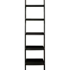 Nexxt Hadfield 5-Tier 66" Leaning Wall Shelf, Black (FN16895-6)