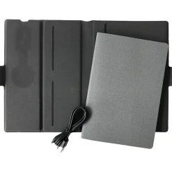 Nicci Wireless Charging Notebook, Gray (CBM3931-GRY)