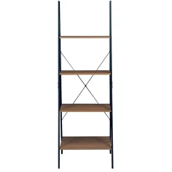 Niche Soho 4 Shelf 72"H Ladder Bookcase, Urban Walnut (NSBC7224UW)