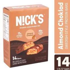 Nick's Protein Bar Almond Choklad, 1.76 oz, 14/Pack (220-02352)