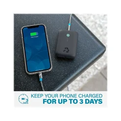 Nimble CHAMP USB Type-A/Type-C Power Bank for Most Smartphones, 10000mAh, Charcoal (NB-CPC-10K-PD-GRY)