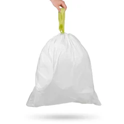 Nine Stars 6 Gallon Trash Bag, High Density, White, 30 Bags/Box (NSTB-6-30)