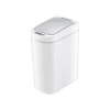 Nine Stars Plastic Sensor Trash Can, White, 1.85 gal. (DZT-7-2s)