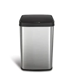 Nine Stars Stainless Steel Motion Sensor Trash Can, 13.2 Gal. (DZT-50-28)