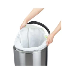 Nine Stars Stainless Steel Sensor Trash Can, 13.2-Gallon, Silver (DZT-50-29SL)